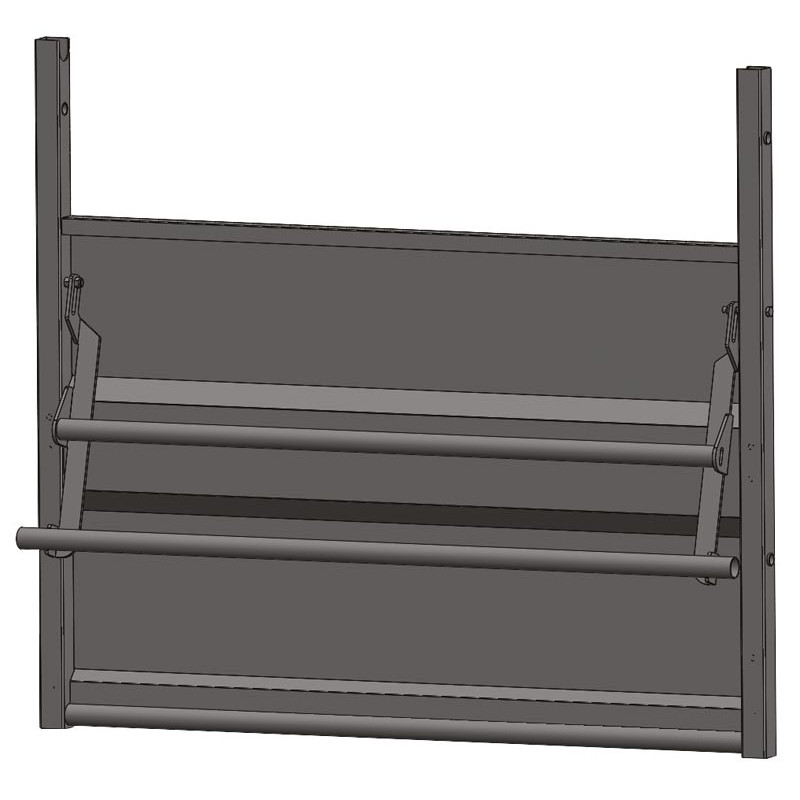Gerades verblechtes Panel mit einklappbarem Doppelrohr