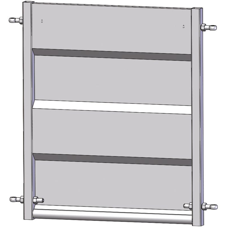 Gerades verblechtes Panel