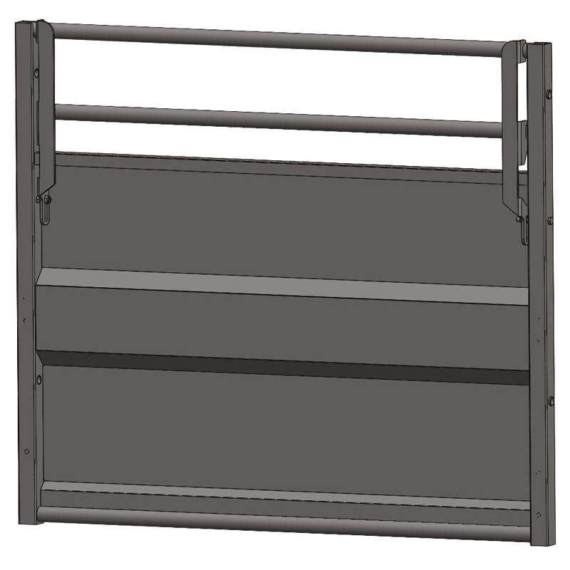 Gerades verblechtes Panel mit einklappbarem Doppelrohr