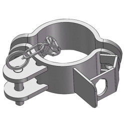 Halbe schelle ø 102 mm 1 richtung/riegelschelle