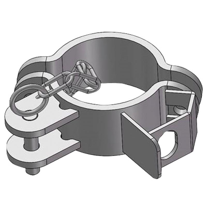 Halbe schelle ø 102 mm 1 richtung/riegelschelle
