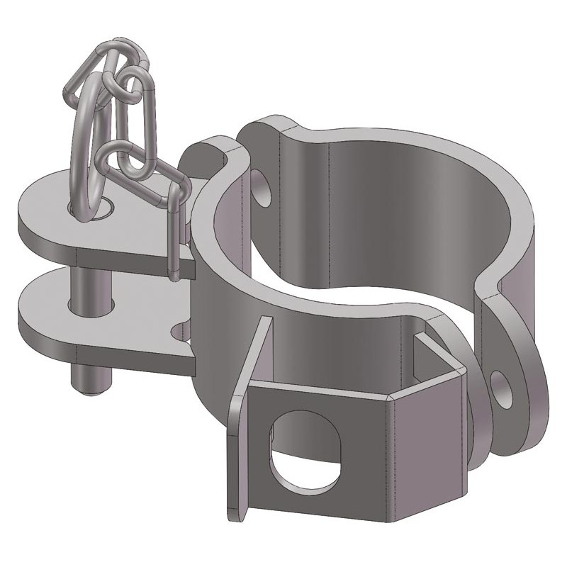 Halbe schelle ø 102 mm 1 richtung/riegelschelle