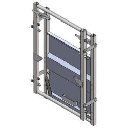 Verblechtes gerades Panel (verstellbar) mit festem Rohr