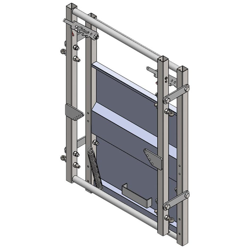 Verblechtes gerades Panel (verstellbar) mit festem Rohr