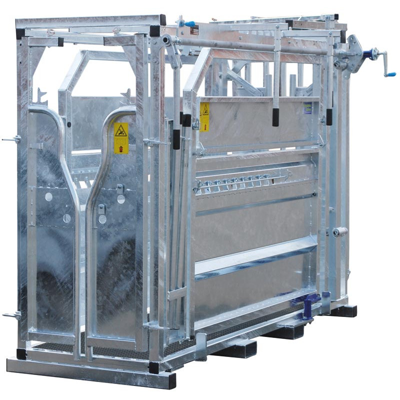 Fang- und Behandlungsstand LVM - Verblechte Panels - breitenverstellbare Seiten - verblechte seitliche Panels Fang- und Behandlungsstand LVM - Verblechte Panels - breitenverstellbare Seiten - verblechte seitliche Panels