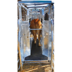 Fang- und Behandlungsstand LVAP - 4 Seitentüren - Breitenverstellbare Seiten - Seitliche Panels, öffnend, mit Türen