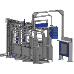 Fang- und Behandlungsstand LVAP - 4 Seitentüren - Breitenverstellbare Seiten - Seitliche Panels, öffnend, mit Türen