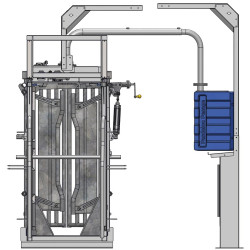 Fang- und Behandlungsstand LVAP - Verblechte Panels - Breitenverstellbare Seiten - verblechte seitliche Panels, nicht öffnend