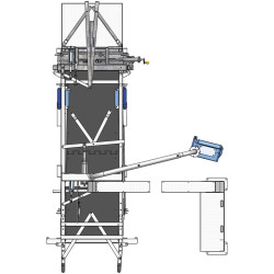 Fang- und Behandlungsstand LVAP - Verblechte Panels - Breitenverstellbare Seiten - verblechte seitliche Panels, nicht öffnend