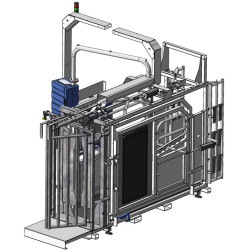Fang- und Behandlungsstand LVAPI - 3 Seitentüren - Breitenverstellbare Seiten - Seitliche Panels, öffnend, mit Türen Fang- und Behandlungsstand LVAPI - 3 Seitentüren - Breitenverstellbare Seiten - Seitliche Panels, öffnend, mit Türen