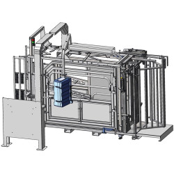 Fang- und Behandlungsstand LVAPI - 3 Seitentüren - Breitenverstellbare Seiten - Seitliche Panels, öffnend, mit Türen Fang- und Behandlungsstand LVAPI - 3 Seitentüren - Breitenverstellbare Seiten - Seitliche Panels, öffnend, mit Türen