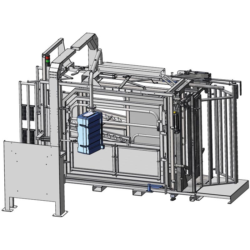 Fang- und Behandlungsstand LVAPI - 3 Seitentüren - Breitenverstellbare Seiten - Seitliche Panels, öffnend, mit Türen Fang- und Behandlungsstand LVAPI - 3 Seitentüren - Breitenverstellbare Seiten - Seitliche Panels, öffnend, mit Türen