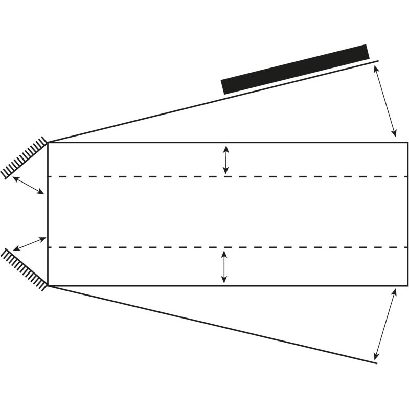 Fang- und Behandlungsstand LVAPI - Verblechte Panels - Breitenverstellbare Seiten - verblechte seitliche Panels, öffnend.