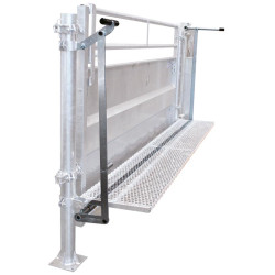 Versetzte Bedienung für PCCM- und PCT-halsfangrahmen auf einem verblechten Panel in einer festen Behandlungsanlage angebracht