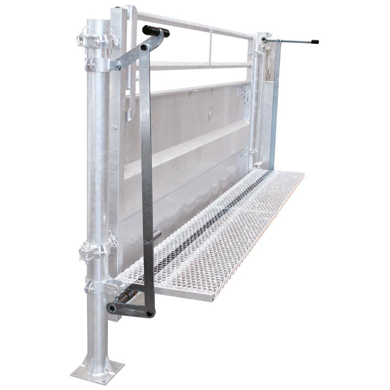 Versetzte Bedienung für PCCM- und PCT-halsfangrahmen auf einem verblechten Panel in einer festen Behandlungsanlage angebracht