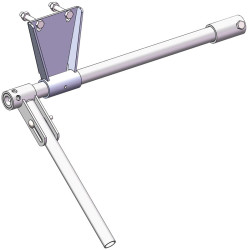 Versetzte bedienung für PCCM-Halsfangrahmen am klauenpflegestand OPTI'PLUS