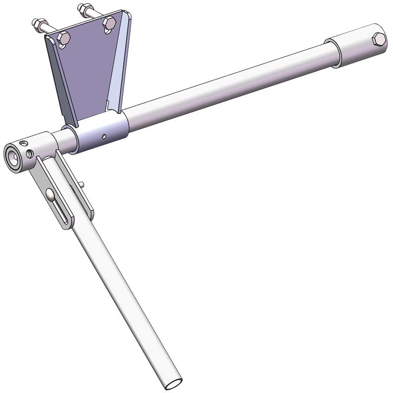 Versetzte bedienung für PCCM-Halsfangrahmen am klauenpflegestand OPTI'PLUS