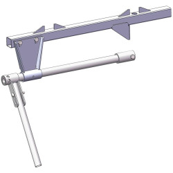 Versetzte bedienung für PCT-Halsfangrahmen am Klauenpflegestand OPTI'PLUS