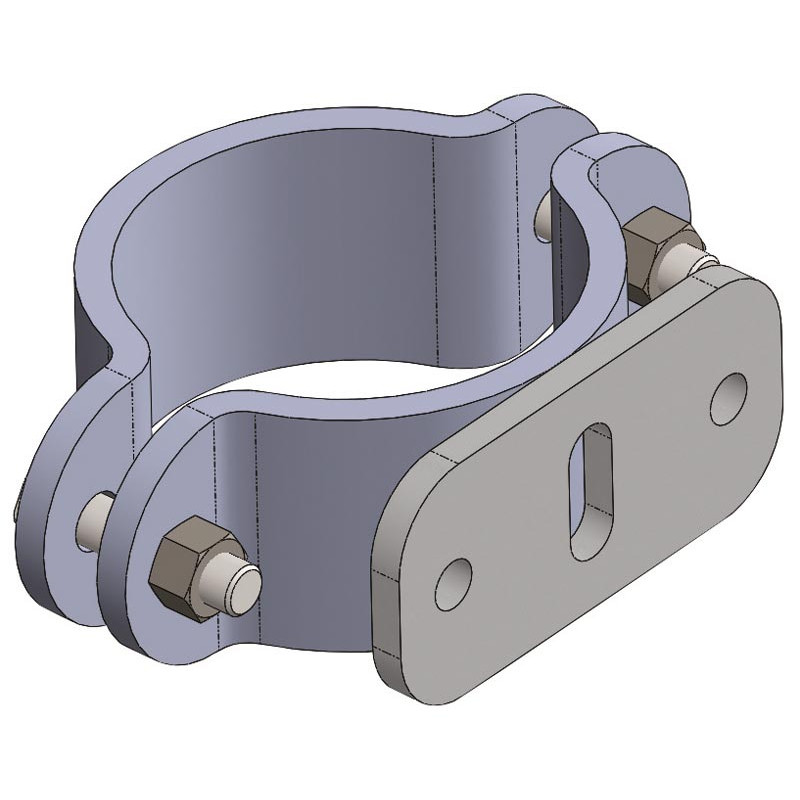 Schellen Ø 102 mm zur Befestigung einer rücklaufsperre