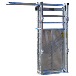 Versetzte Schiebetür, 1 Flügel, handbetätigt