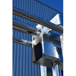 Versetzte Schiebetür, 1 Flügel, handbetätigt