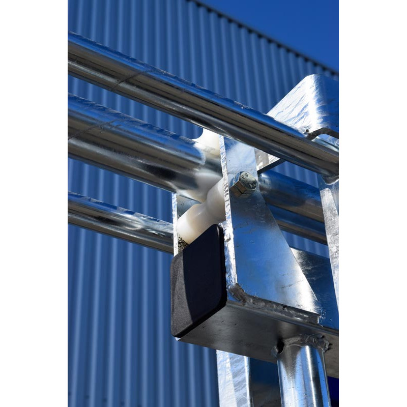 Versetzte Schiebetür, 1 Flügel, handbetätigt