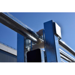 Versetzte Schiebetür, 1 Flügel, handbetätigt