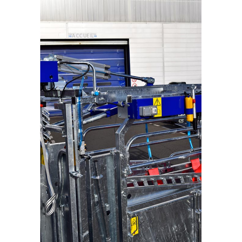 Schubvorrichtung Anti-Rücklauf, pneumatisch for cages manuelles