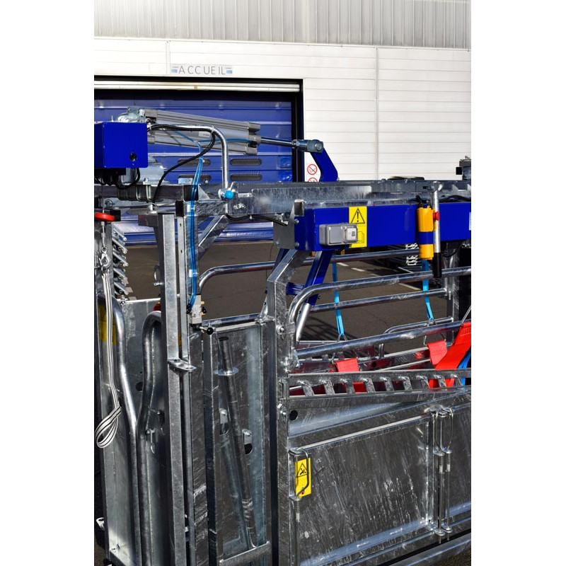 Schubvorrichtung Anti-Rücklauf, pneumatisch for cages manuelles