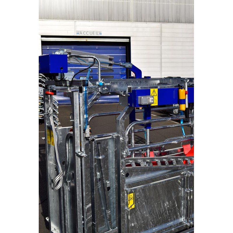 Schubvorrichtung Anti-Rücklauf, pneumatisch for cages manuelles