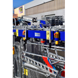 Schubvorrichtung Anti-Rücklauf, pneumatisch for cages manuelles