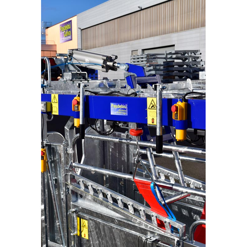 Schubvorrichtung Anti-Rücklauf, pneumatisch for cages manuelles