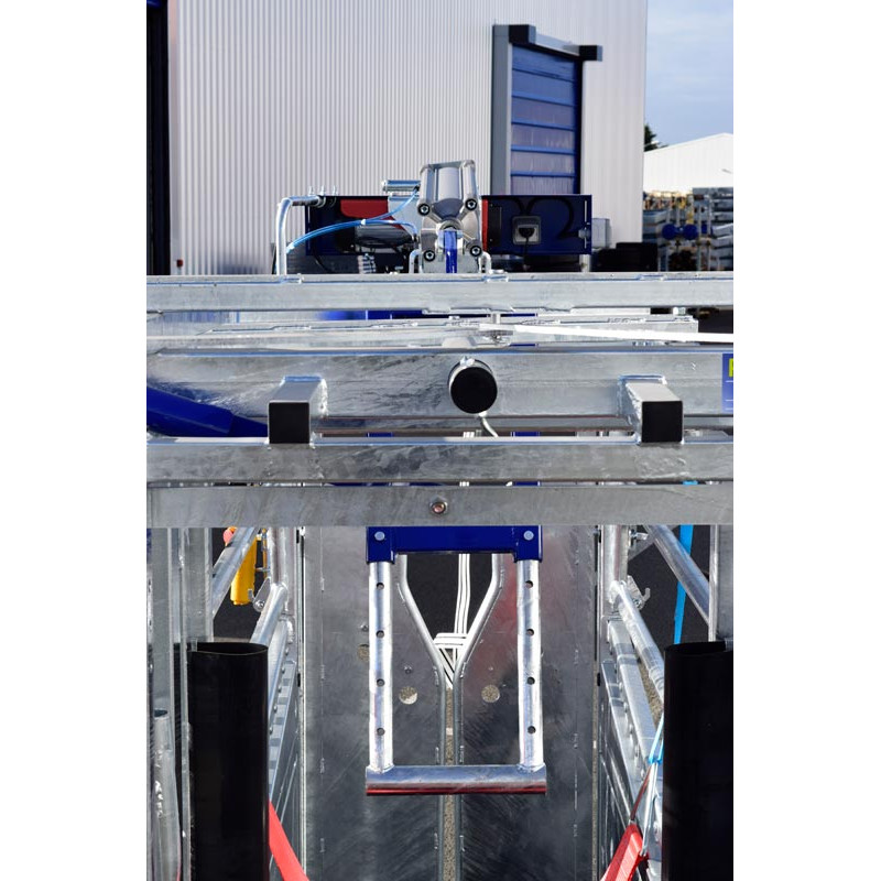 Schubvorrichtung Anti-Rücklauf, pneumatisch for cages manuelles