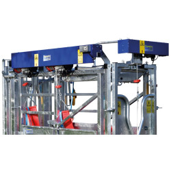 Elektrischer Klauenpflegesatz für stand mit festen Seiten - 4 Seitentüren