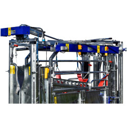 Elektrischer Klauenpflegesatz für Stand mit breitenverstellbaren Seiten - 4 Seitentüren Elektrischer Klauenpflegesatz für Stand mit breitenverstellbaren Seiten - 4 Seitentüren