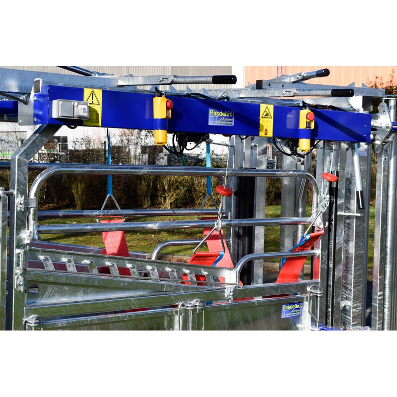 Elektrischer Klauenpflegesatz für Stand mit breitenverstellbaren Seiten - 4 Seitentüren Elektrischer Klauenpflegesatz für Stand mit breitenverstellbaren Seiten - 4 Seitentüren