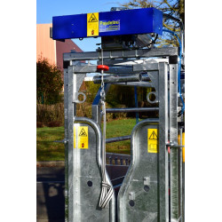 Elektrischer Klauenpflegesatz für Stand mit breitenverstellbaren Seiten - 4 Seitentüren Elektrischer Klauenpflegesatz für Stand mit breitenverstellbaren Seiten - 4 Seitentüren