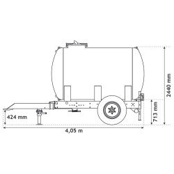 Wasserfässer auf Fahrgestell 4400 L
