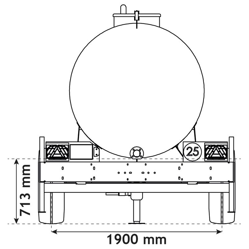 Wasserfässer auf Fahrgestell 4400 L