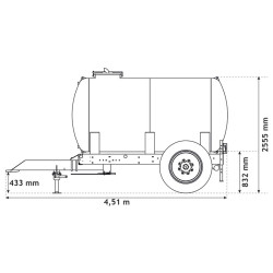 Wasserfässer auf Fahrgestell 5200 L Wasserfässer auf Fahrgestell 5200 L