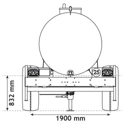 Wasserfässer auf Fahrgestell 5200 L Wasserfässer auf Fahrgestell 5200 L