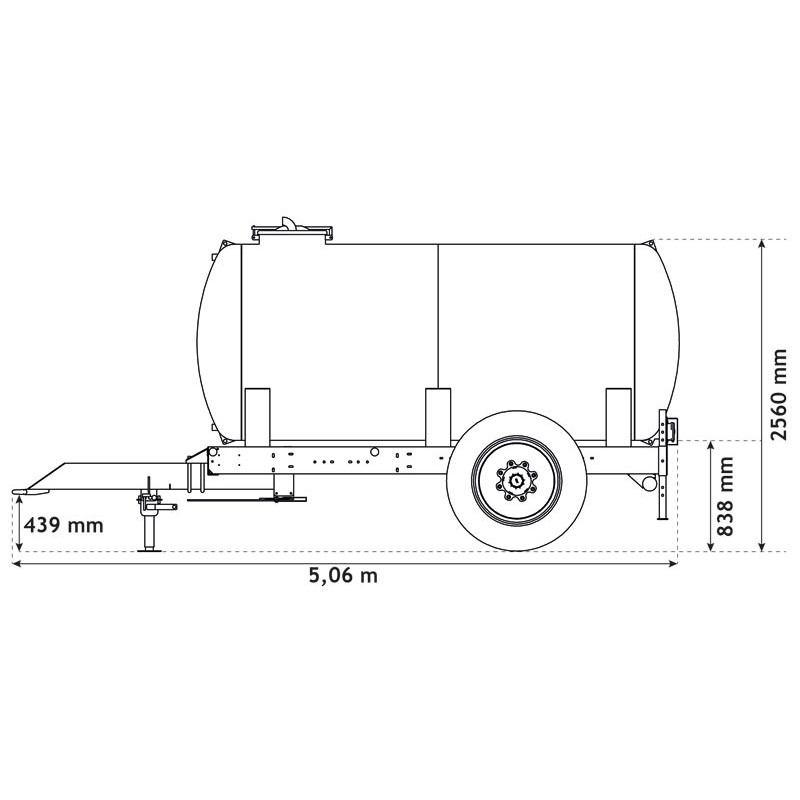 Wasserfässer auf Fahrgestell 6200 L