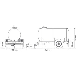 Wasserfässer auf Fahrgestell 6200 L