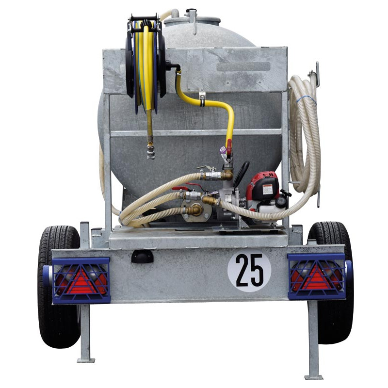 Wasserfässer auf Fahrgestell für Grünflächen 1100 L Wasserfässer auf Fahrgestell für Grünflächen 1100 L