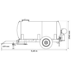 Wasserfässer auf Fahrgestell für Grünflächen 6200 L