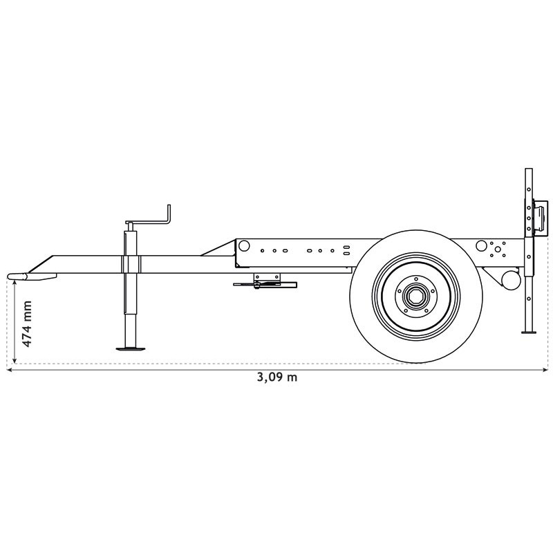Fahrgestell für Wasserfass 1500 L