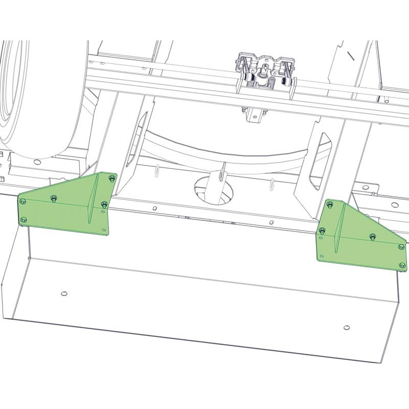Befestigungssatz für Tränke mit Schwimmerventil anbringung an Monoblock-Wasserfässern