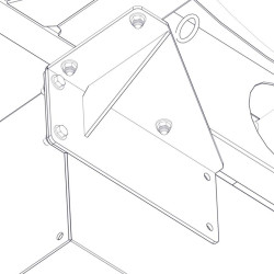 Befestigungssatz für Tränke mit Schwimmerventil anbringung an Monoblock-Wasserfässern