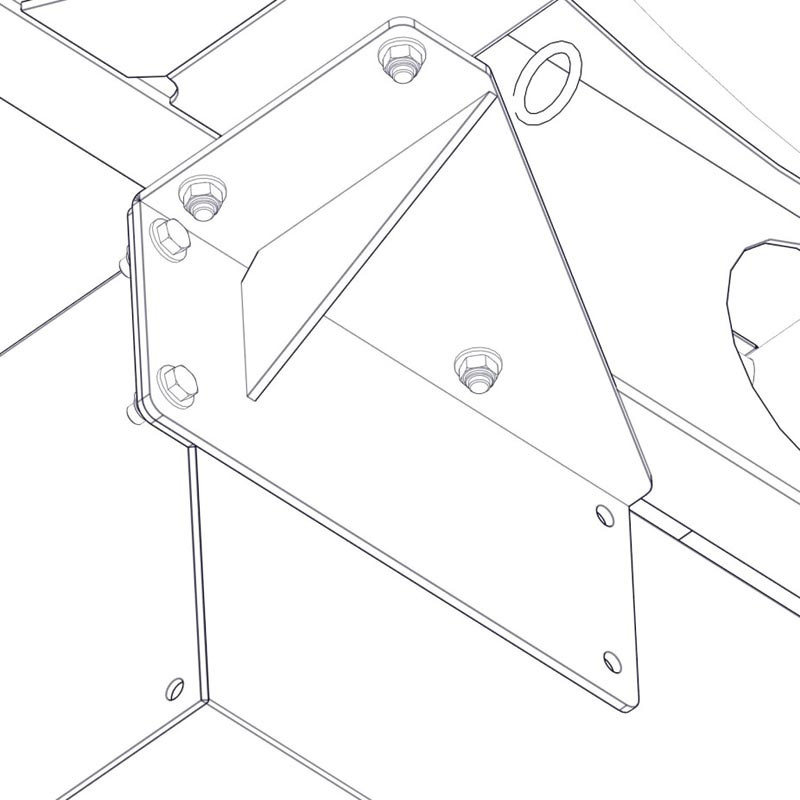 Befestigungssatz für Tränke mit Schwimmerventil anbringung an Monoblock-Wasserfässern