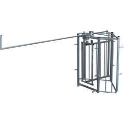 Versetzter bedienungsgriff für Sortiertor für Schafe